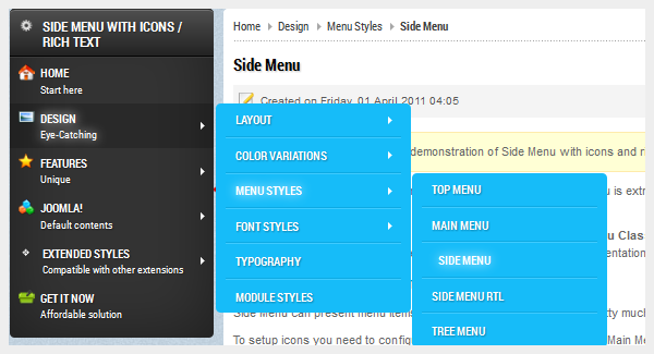 Side Menu